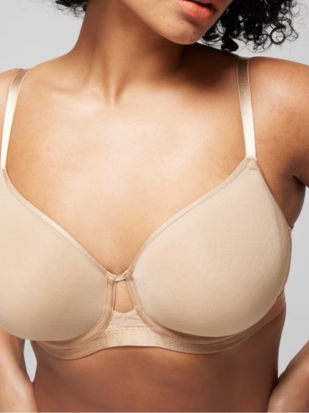 Soma Smooth Perfect Lightest Lines 38C Nude Beige Underwire T-Shirt Bra